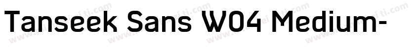 Tanseek Sans W04 Medium字体转换